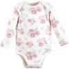 imageHudson Baby babygirls Cotton Longsleeve Bodysuits 3packMom Dad Floral