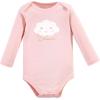 imageHudson Baby babygirls Cotton Longsleeve Bodysuits 3packPink Dreamer