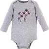 imageHudson Baby babygirls Cotton Longsleeve Bodysuits 3packPink Moose
