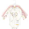 imageHudson Baby babygirls Cotton Longsleeve Bodysuits 5packSoft Painted Floral