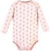 imageHudson Baby babygirls Cotton Longsleeve Bodysuits 5packSoft Painted Floral