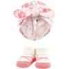 imageHudson Baby babygirls Turban and Socks SetBlush Rose Leopard