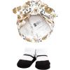 imageHudson Baby babygirls Turban and Socks SetGolden Daisy Outline