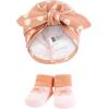 imageHudson Baby babygirls Turban and Socks SetPeace Love and Flowers