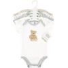 imageHudson Baby unisexbaby Cotton Bodysuits 5packBear