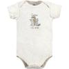 imageHudson Baby unisexbaby Cotton Bodysuits 5packForest Animals