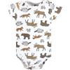 imageHudson Baby unisexbaby Cotton Bodysuits 7packAnimal Adventure