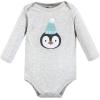imageHudson Baby unisexbaby Cotton Longsleeve Bodysuits 5packChill Out Penguin