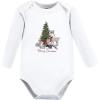 imageHudson Baby unisexbaby Cotton Longsleeve Bodysuits 5packChristmas Forest