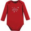 imageHudson Baby unisexbaby Cotton Longsleeve Bodysuits 5packChristmas Forest