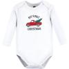 imageHudson Baby unisexbaby Cotton Longsleeve Bodysuits 5packChristmas Tree