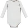 imageHudson Baby unisexbaby Cotton Longsleeve Bodysuits 5packNeutral Elephant