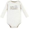 imageHudson Baby unisexbaby Cotton Longsleeve Bodysuits 5packNeutral Elephant