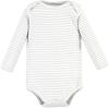 imageHudson Baby unisexbaby Cotton Longsleeve Bodysuits 5packNeutral Elephant