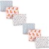 imageHudson Baby Unisex Baby Cotton Muslin Swaddle Blankets Foxes 6Piece 3PackFoxes 6piece