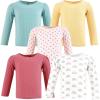 imageHudson Baby Unisex Baby Thermal Long Sleeve Tees 5pkCreative Rainbows