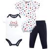 imageHudson Baby babyboys Cotton Bodysuit and Pant SetFirecracker