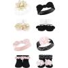 imageHudson Baby babygirls 8pc Headband and Socks SetLace Velvet Knot