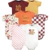 imageHudson Baby babygirls Cotton Bodysuits 7packFall Squirrel