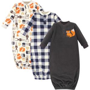 imageHudson Baby Baby Girls Fleece GownsForest