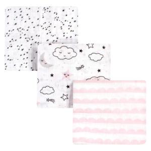 imageHudson Baby Unisex Baby Cotton Muslin Swaddle Blankets Blue Whales 3PackDreamer