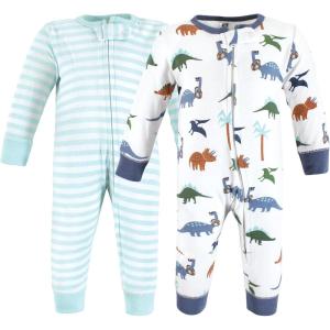 imageHudson Baby Unisex Baby Cotton Sleep and PlayBeach Dino