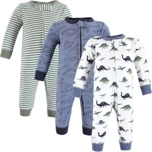 imageHudson Baby Unisex Baby Cotton Sleep and PlayBlue Green Dino