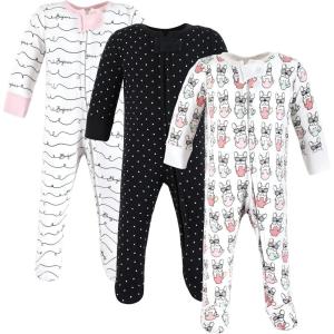 imageHudson Baby Unisex Baby Cotton Sleep and PlayBonjour