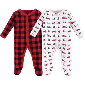 imageHudson Baby Unisex Baby Cotton Sleep and PlayChristmas Tree