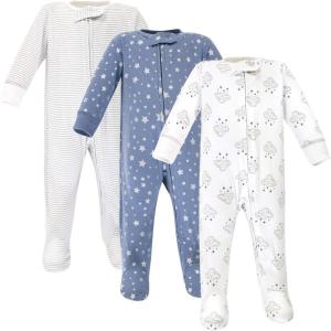 imageHudson Baby Unisex Baby Cotton Sleep and PlayCloud Mobile Blue