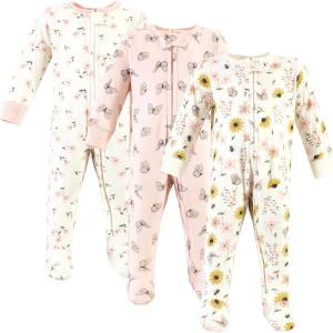 imageHudson Baby Unisex Baby Cotton Sleep and PlayDainty Wildflower