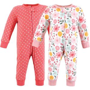 imageHudson Baby Unisex Baby Cotton Sleep and PlayFloral