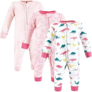 imageHudson Baby Unisex Baby Cotton Sleep and PlayGirl Dino