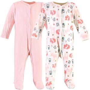 imageHudson Baby Unisex Baby Cotton Sleep and PlayGirl Forest