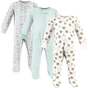imageHudson Baby Unisex Baby Cotton Sleep and PlayMint Milk and Cookies