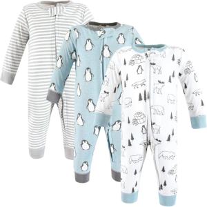 imageHudson Baby Unisex Baby Cotton Sleep and PlayPenguin