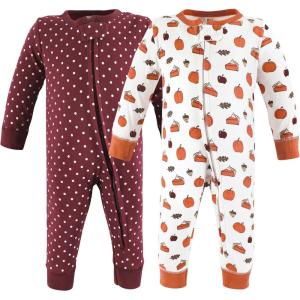 imageHudson Baby Unisex Baby Cotton Sleep and PlayPumpkin Pie