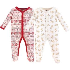 imageHudson Baby Unisex Baby Cotton Sleep and PlayReindeer