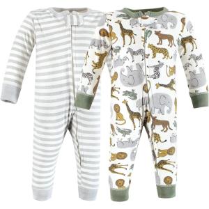 imageHudson Baby Unisex Baby Cotton Sleep and PlayRustic Safari
