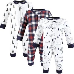 imageHudson Baby Unisex Baby Cotton Sleep and PlayWinter Animals