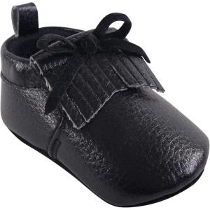 imageHudson Baby Unisex Baby MoccasinsBlack Moccasin
