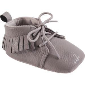 imageHudson Baby Unisex Baby MoccasinsGray Lace