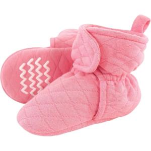 imageHudson Baby Unisex Baby Quilted BootiesBegonia