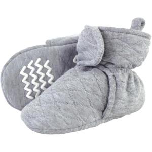 imageHudson Baby Unisex Baby Quilted BootiesHeather Gray