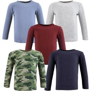 imageHudson Baby Unisex Baby Thermal Long Sleeve Tees 5pkBasic Camo