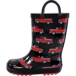imageHudson Baby UnisexChild Rain BootFiretrucks