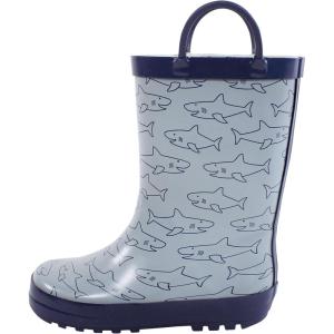 imageHudson Baby UnisexChild Rain BootGray Sharks