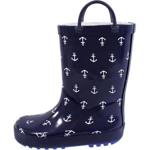 imageHudson Baby UnisexChild Rain BootNavy Anchors