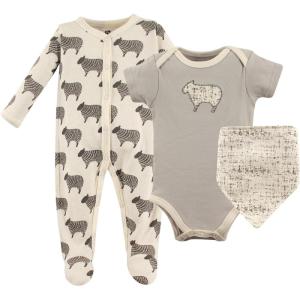 imageHudson Baby babyboys Av2024hudson Baby Unisex Baby Cotton Sleep and Play Bodysuit and Bandana Bib Set607dbe08Sheep