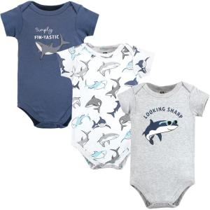 imageHudson Baby babyboys Cotton Bodysuits 3packFintastic